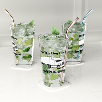 Trucking Thing Drinking Glass