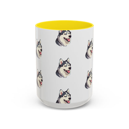 Malamute Head 2-Tone Coffee Mug