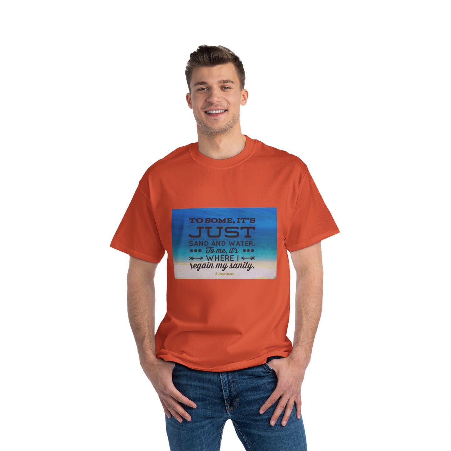 Dr, Beach Men's Short-Sleeve Crewneck Tee