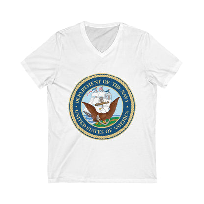 US Navy Unisex Short Sleeve V-Neck Tee