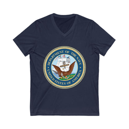 US Navy Unisex Short Sleeve V-Neck Tee