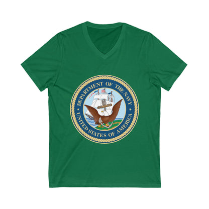 US Navy Unisex Short Sleeve V-Neck Tee