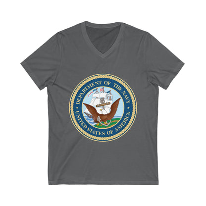 US Navy Unisex Short Sleeve V-Neck Tee