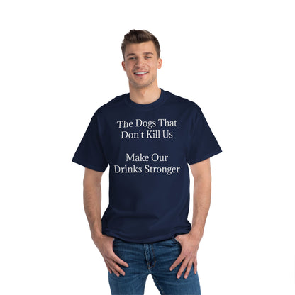 Drinks Stronger Men's Short-Sleeve Crewneck Tee