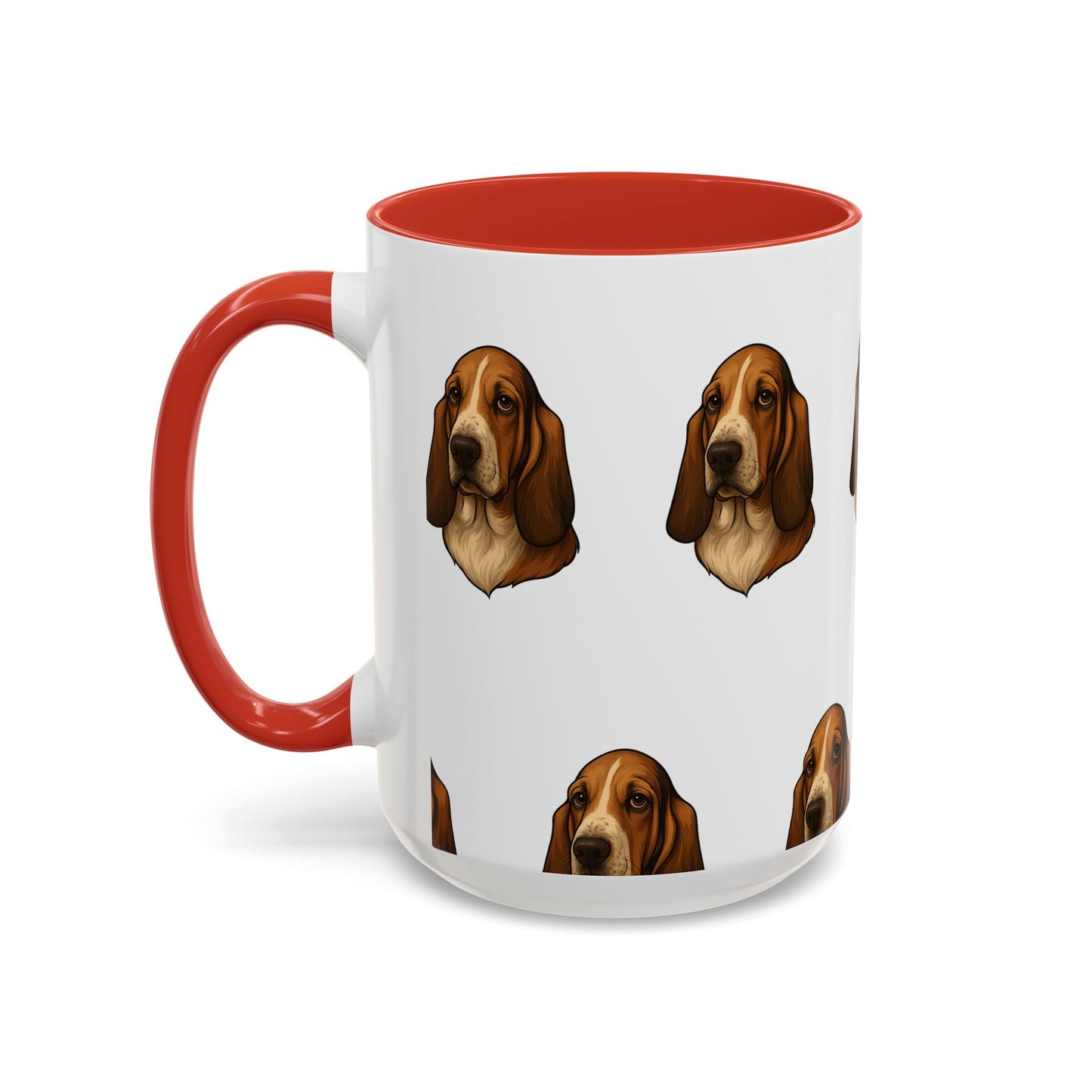 Basset Hound Head 2-Tone Coffee Mug