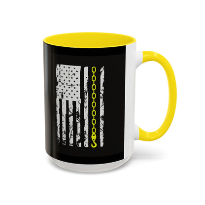 Thin Yellow Line 2-Tone Coffee Mug