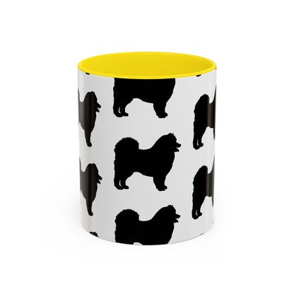 Samoyed Silhouette 2-Tone Coffee Mug