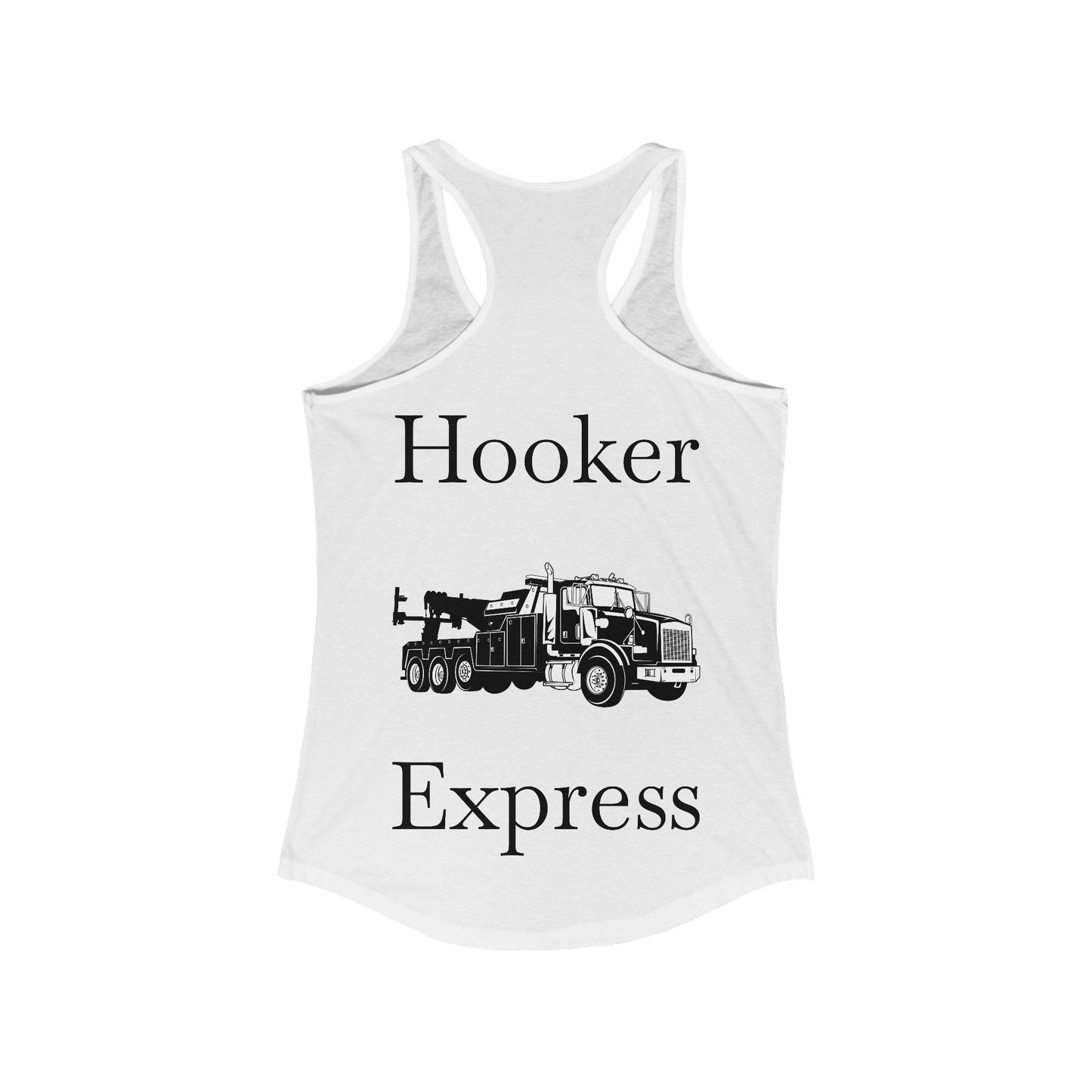 H**ker Express Heavy Tow Truck Women's Racerback Tank