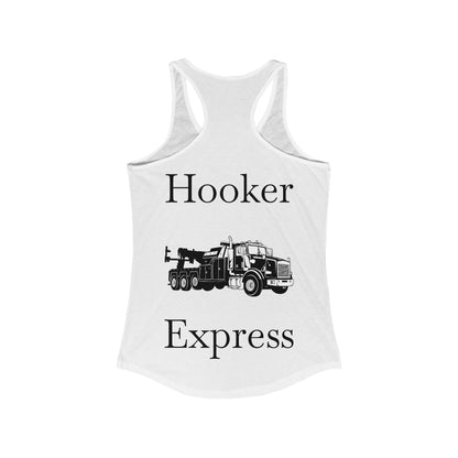 H**ker Express Heavy Tow Truck Women's Racerback Tank