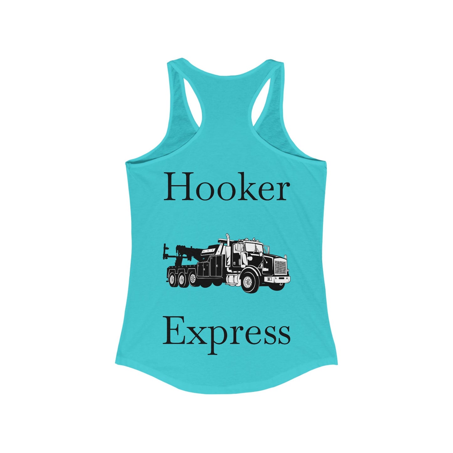 H**ker Express Heavy Tow Truck Women's Racerback Tank