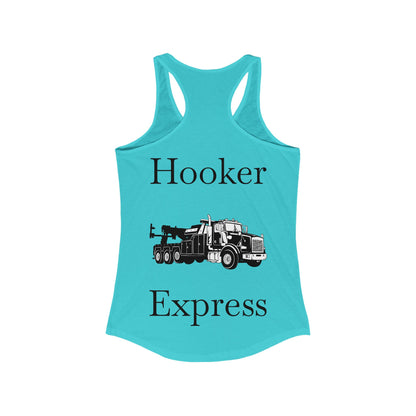 H**ker Express Heavy Tow Truck Women's Racerback Tank