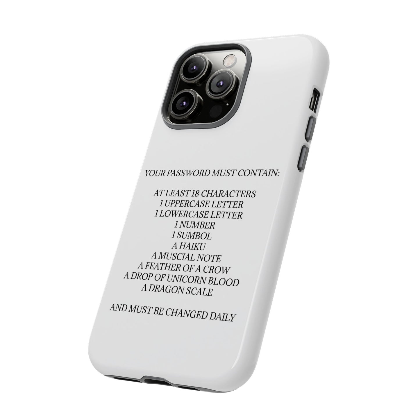 Password iPhone Case