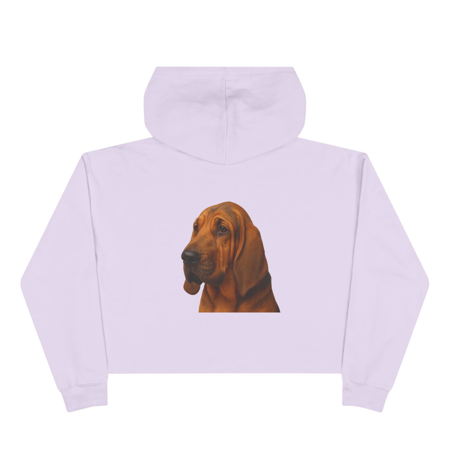 Bloodhound Head Women's Crop Hoodie