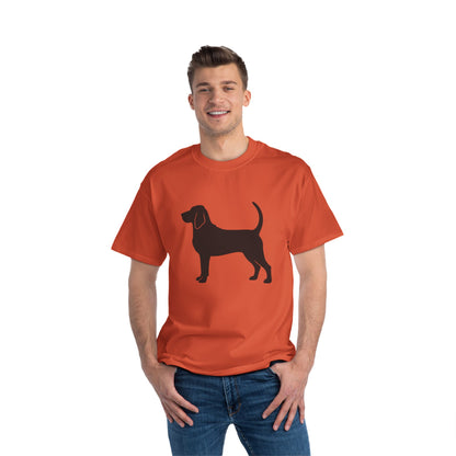 Bloodhound Silhouette Men's Short-Sleeve Crewneck Tee