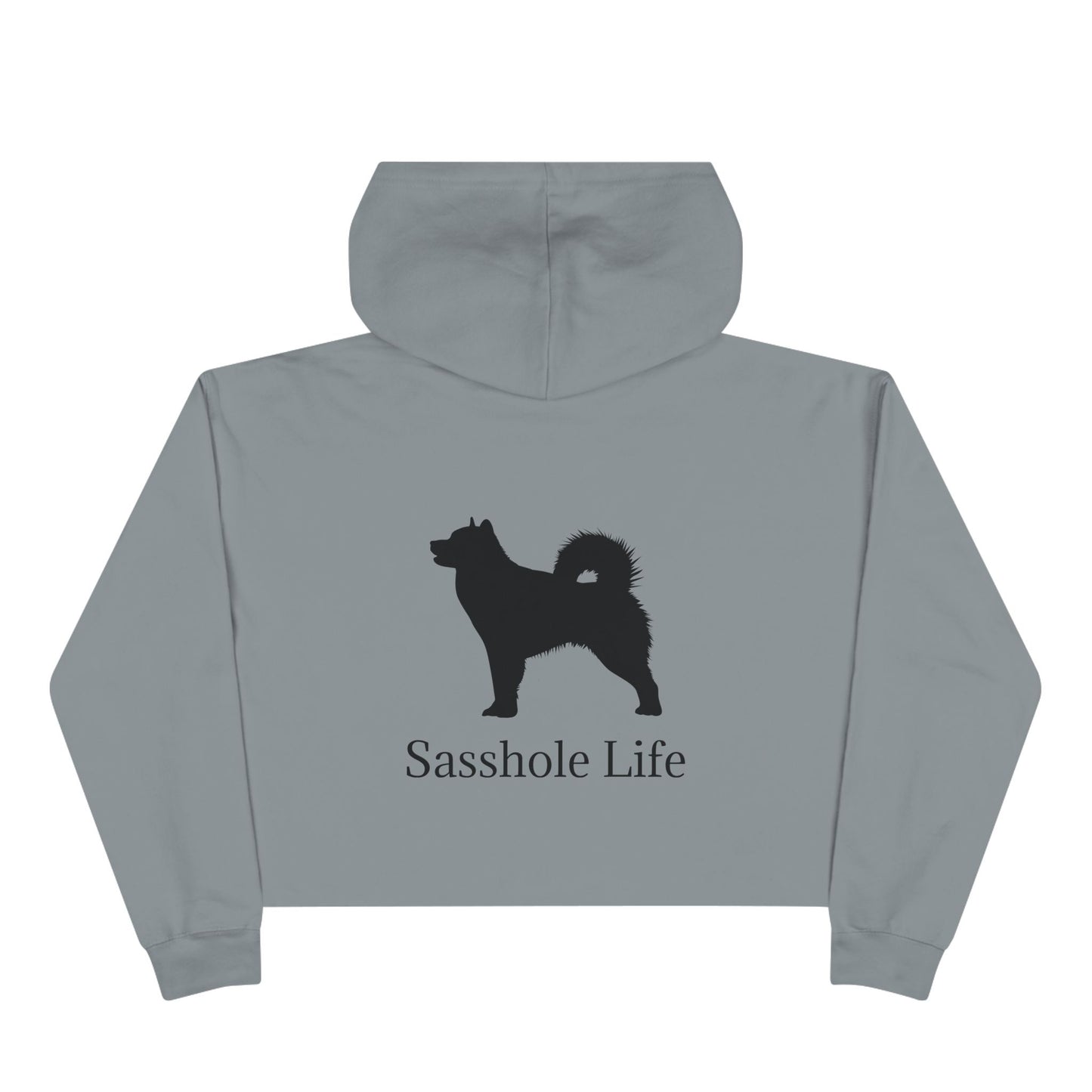 Sasshole Life Women's Crop Hoodie