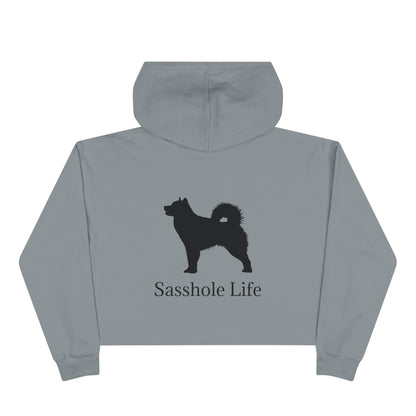 Sasshole Life Women's Crop Hoodie