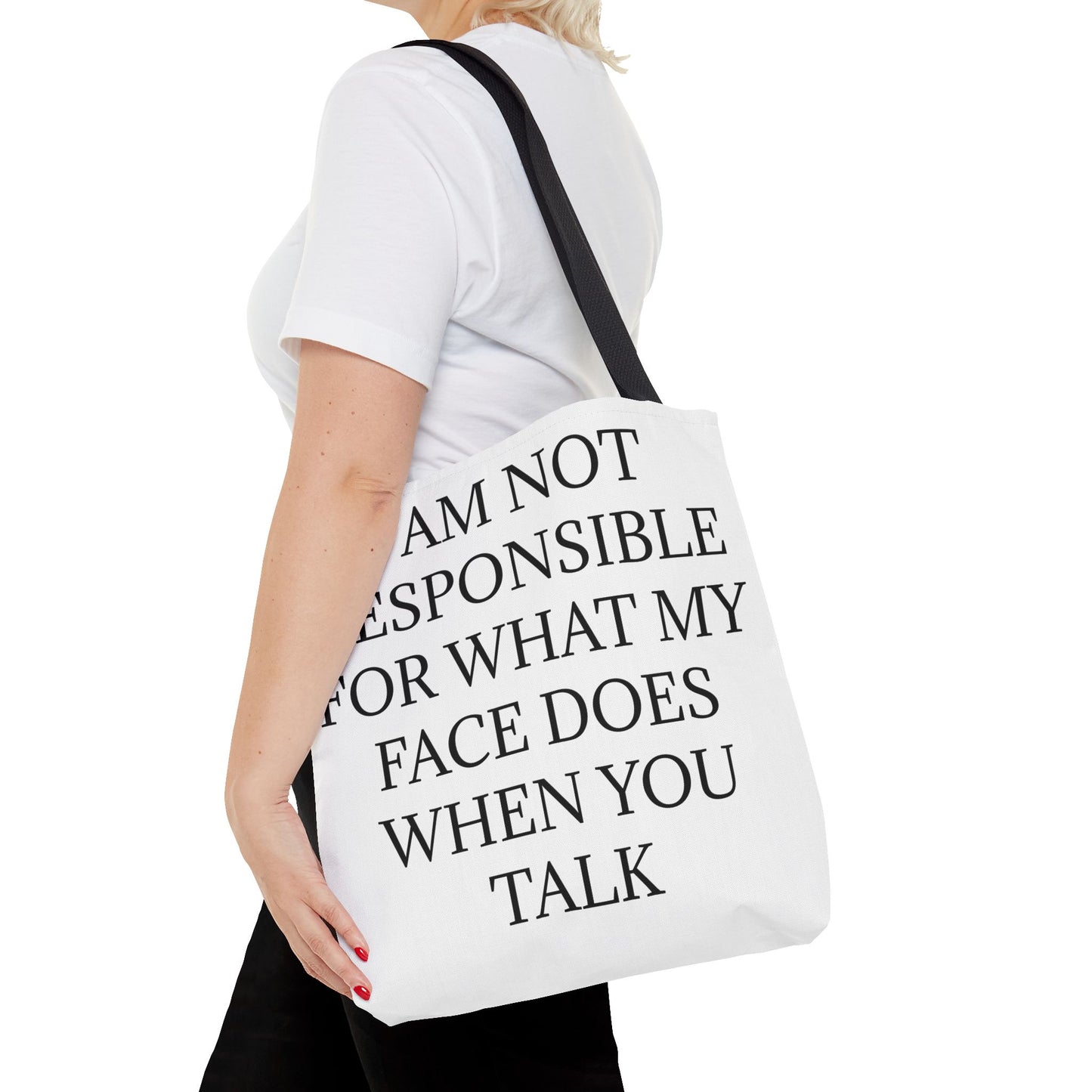 When You Talk Tote Bag
