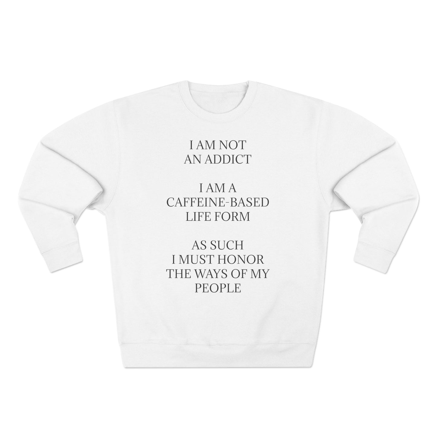 Not An Addict Unisex Crewneck Sweatshirt