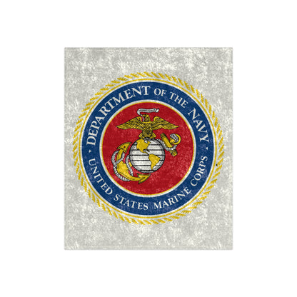 US Marine Corps Crushed Velvet Blanket