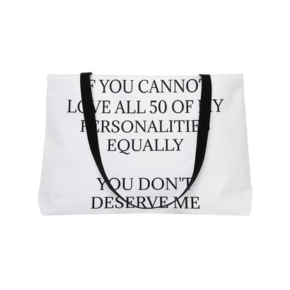 50 Personalities Weekender Tote Bag