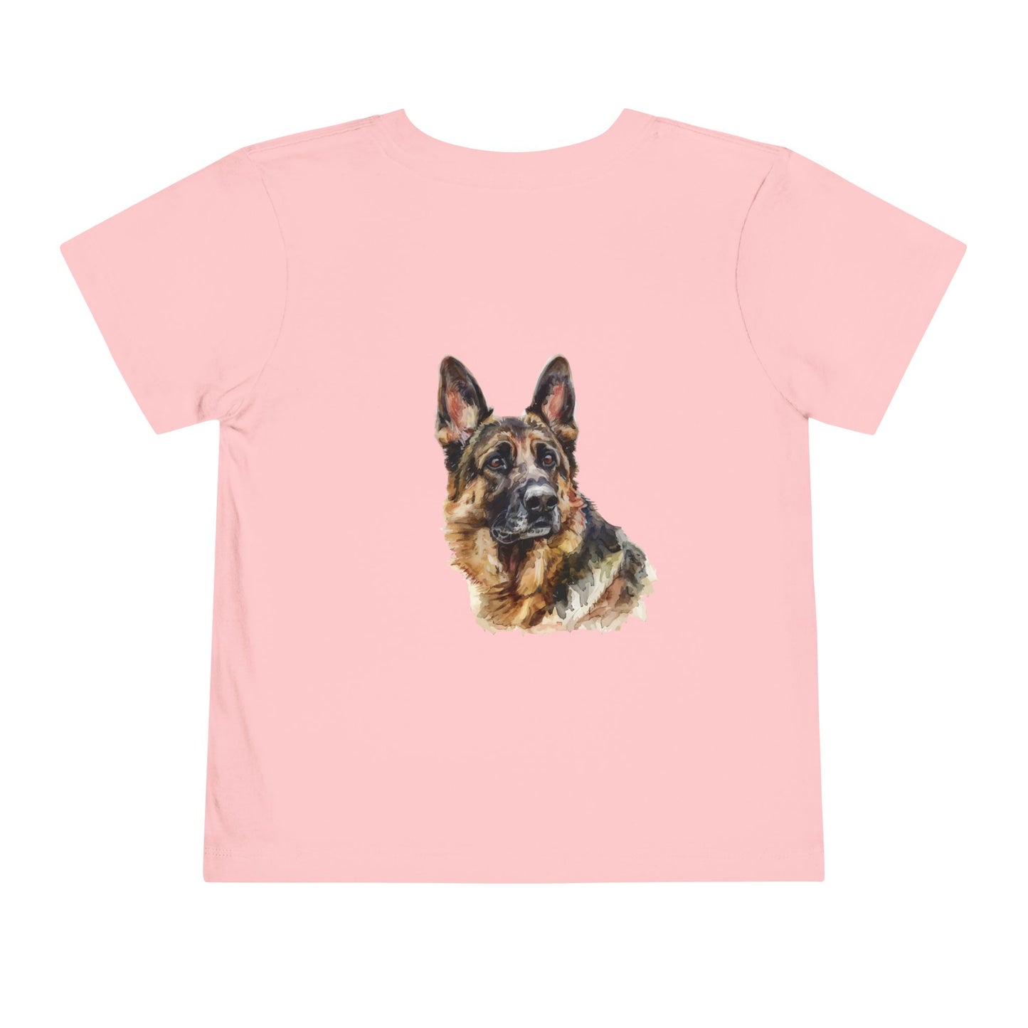 German Shepherd Head Toddler Unisex Short Sleeve Crewneck Tee