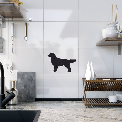 Golden Silhouette Ceramic Photo Tile