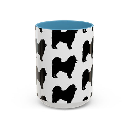 Samoyed Silhouette 2-Tone Coffee Mug