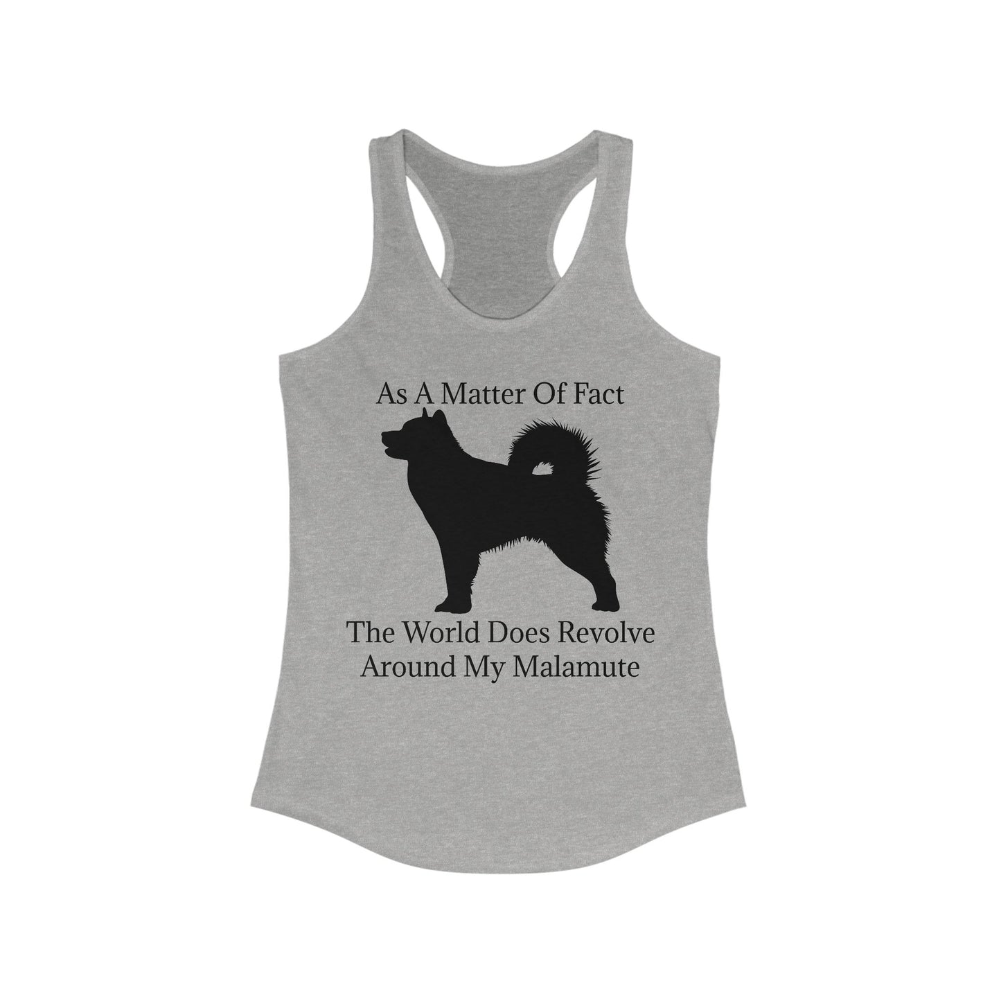 Matter Of Fact Malamute Women's Racerback Tank