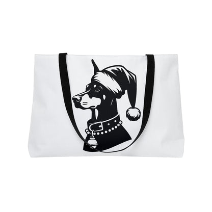 Santa Paws Doberman Weekender Tote Bag