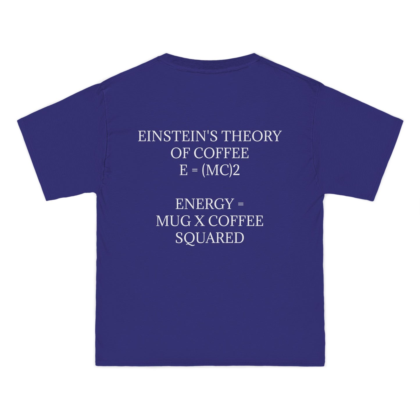 Einstein's Theory Of Coffee Men's Short-Sleeve Crewneck Tee