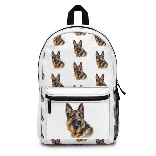 German Shepherd Head Backpack