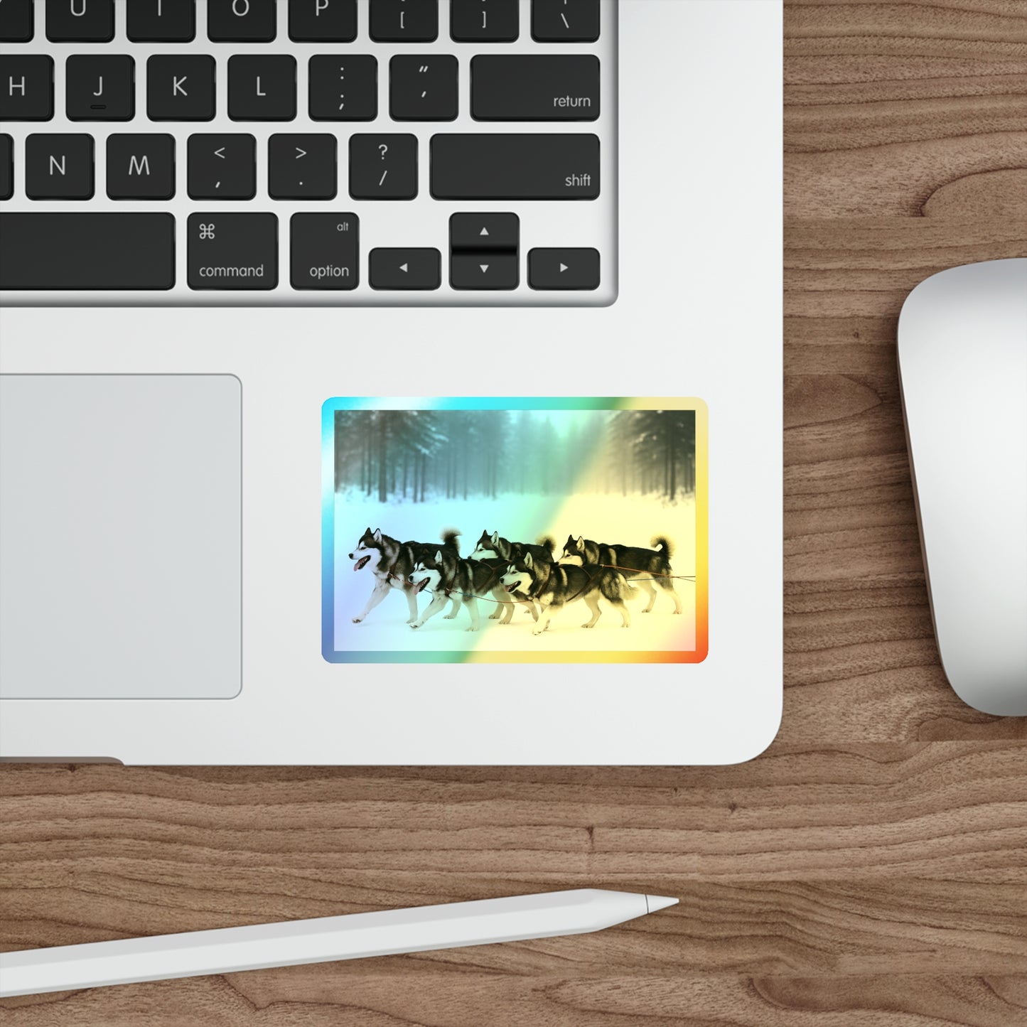 Mush On Holographic Sticker