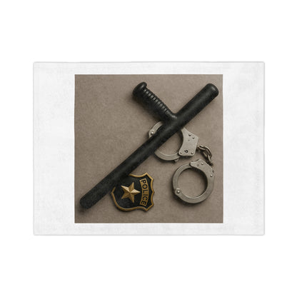 Law Enforcement Appreciation Velveteen Microfiber Blanket