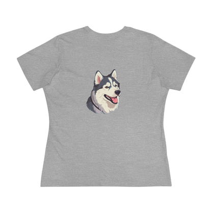 Malamute Head Women's Short Sleeve Crewneck Tee