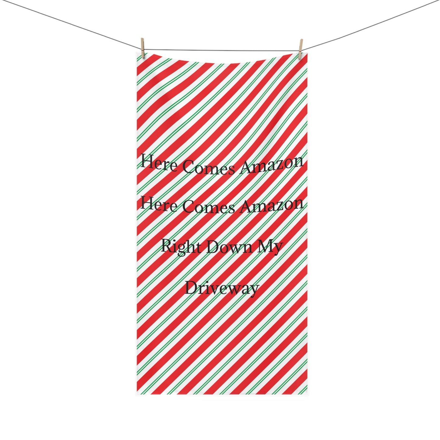 Here Comes Amazon Mink-Cotton  Beach Towel