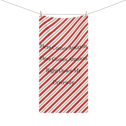 Here Comes Amazon Mink-Cotton  Beach Towel