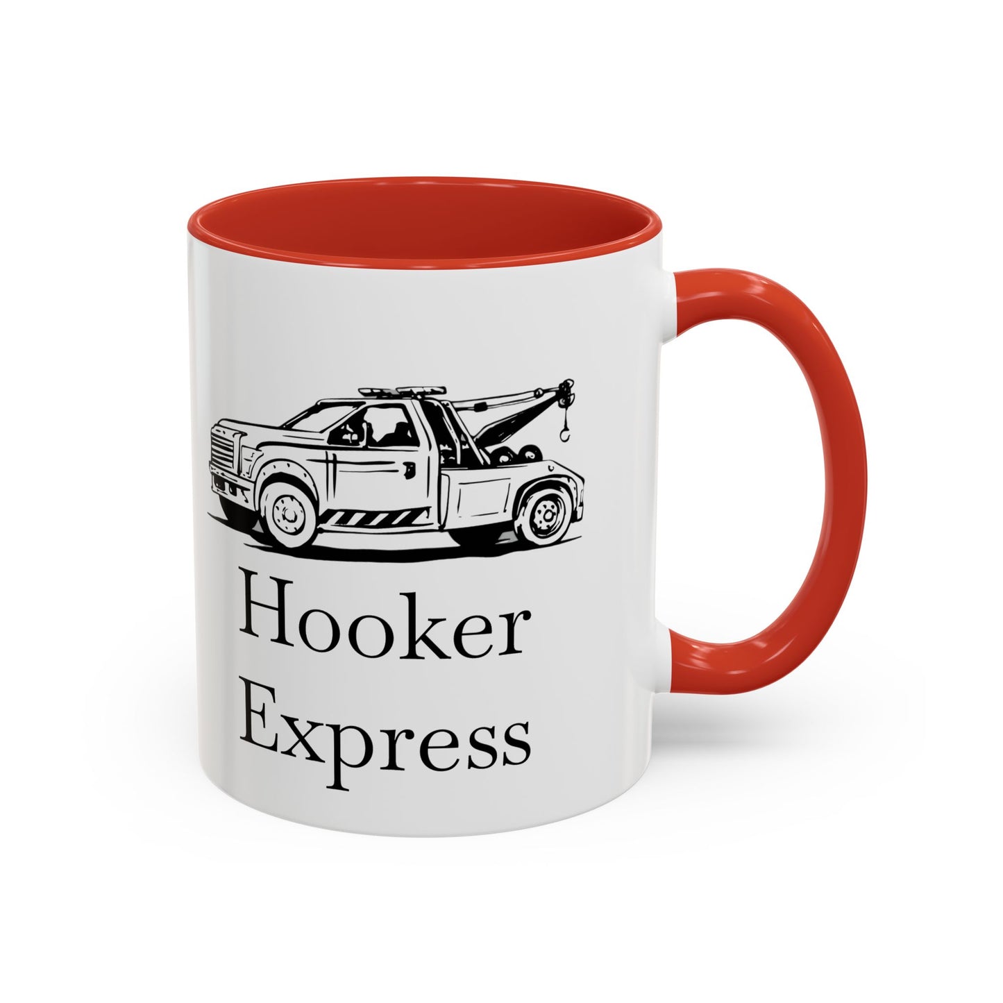 H**ker Express Wheel Lift Tow Truck 2-Tone Coffee Mug