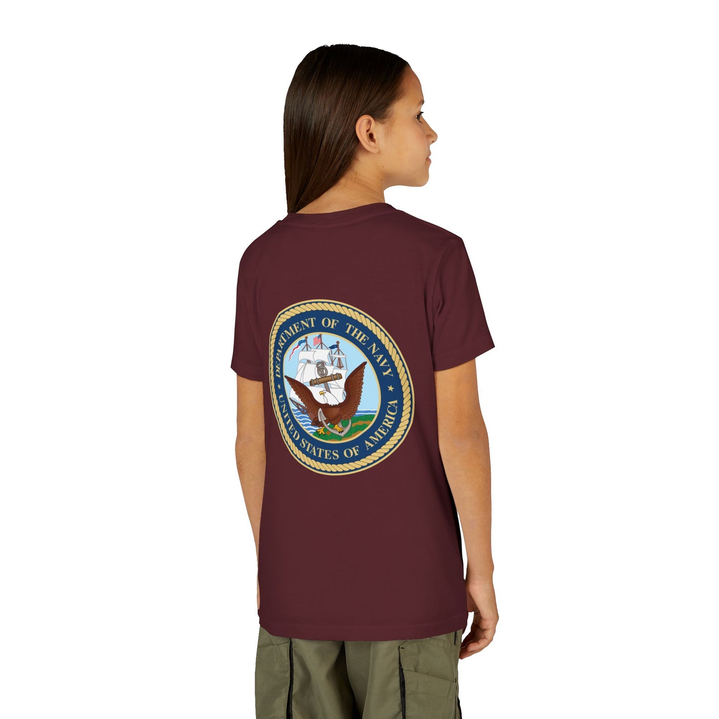US Navy Youth Unisex Short Sleeve Crewneck Tee