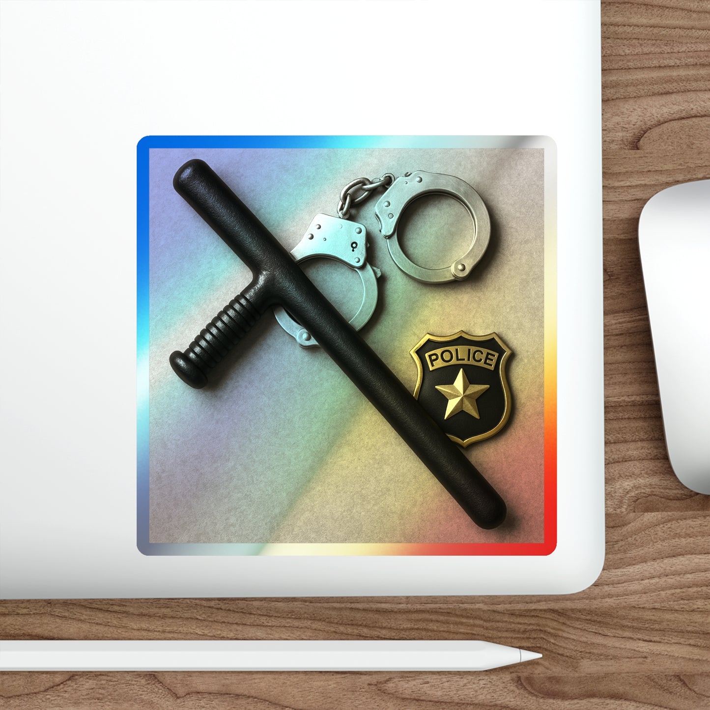 Law Enforcement Appreciation Holographic Sticker