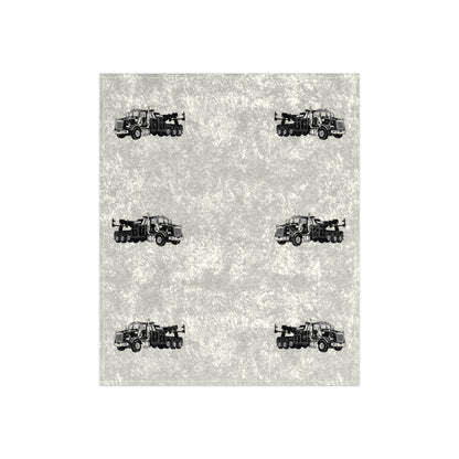Heavy Tow Truck Crushed Velvet Blanket
