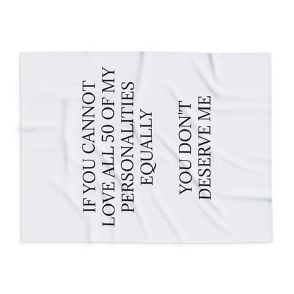 50 Personalities Arctic Fleece Blanket
