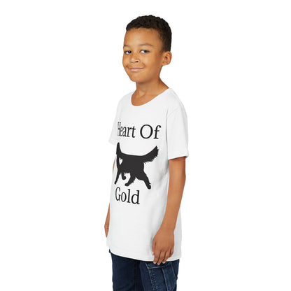 Heart Of Gold Youth Unisex Short Sleeve Crewneck Tee