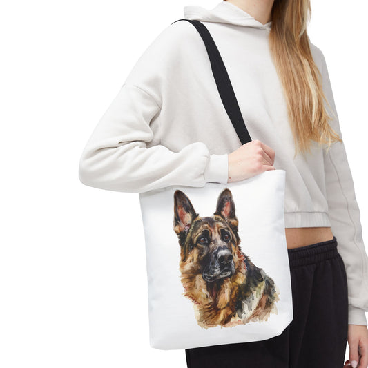 German Shepherd Head Tote Bag