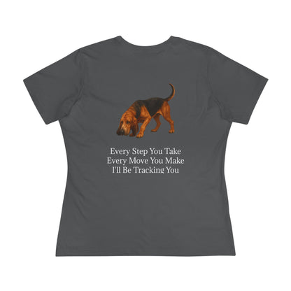 Tracking You Women's Short Sleeve Crewneck Tee