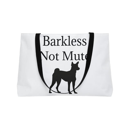 Barkless Not Mute Weekender Tote Bag