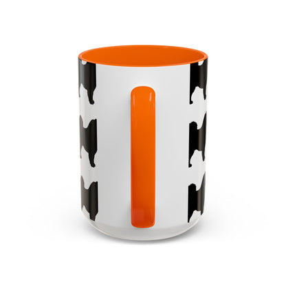 Samoyed Silhouette 2-Tone Coffee Mug