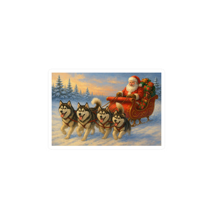 Dashing Through The Snow Vinyl Decal