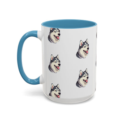 Malamute Head 2-Tone Coffee Mug