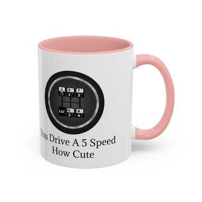 5 Speed How Cute 2-Tone Coffee Mug