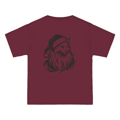 Santa Paws Cat Men's Short-Sleeve Crewneck Tee
